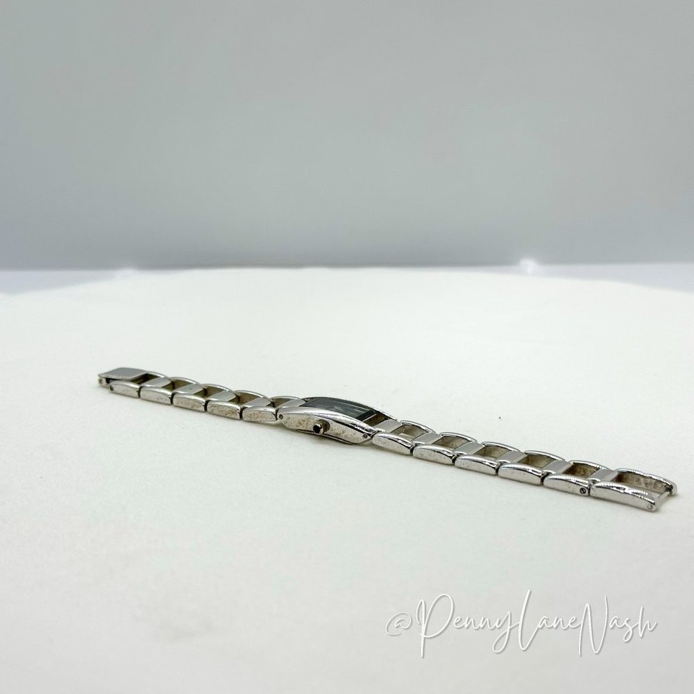 Anne Klein 12/6736 Silver & Black Swiss Movement Watch - Picture 6 of 8